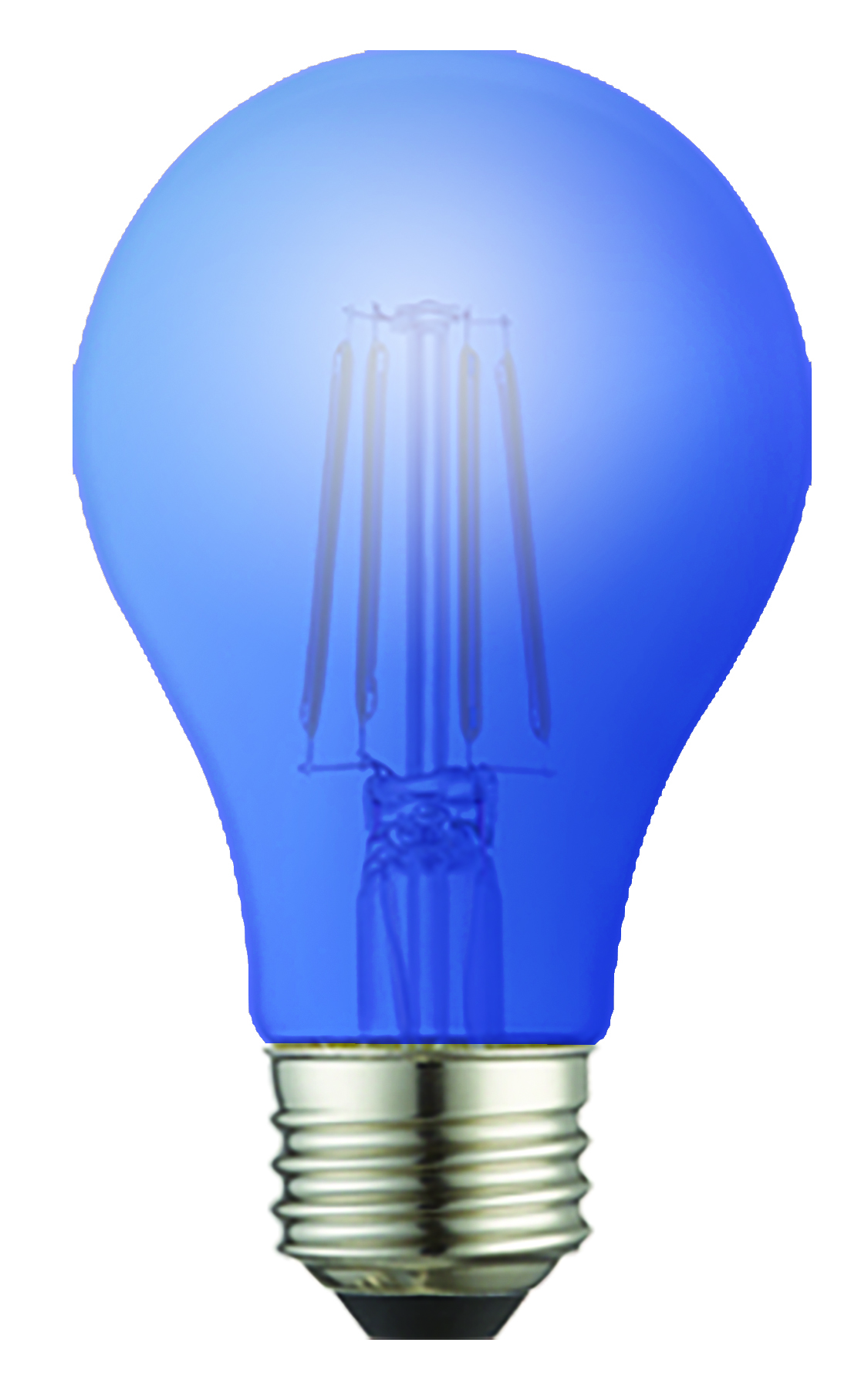 60W EQ LED GLASS A19 DIM BLUE