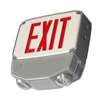 LED Wet Loc Combo Exit Sign