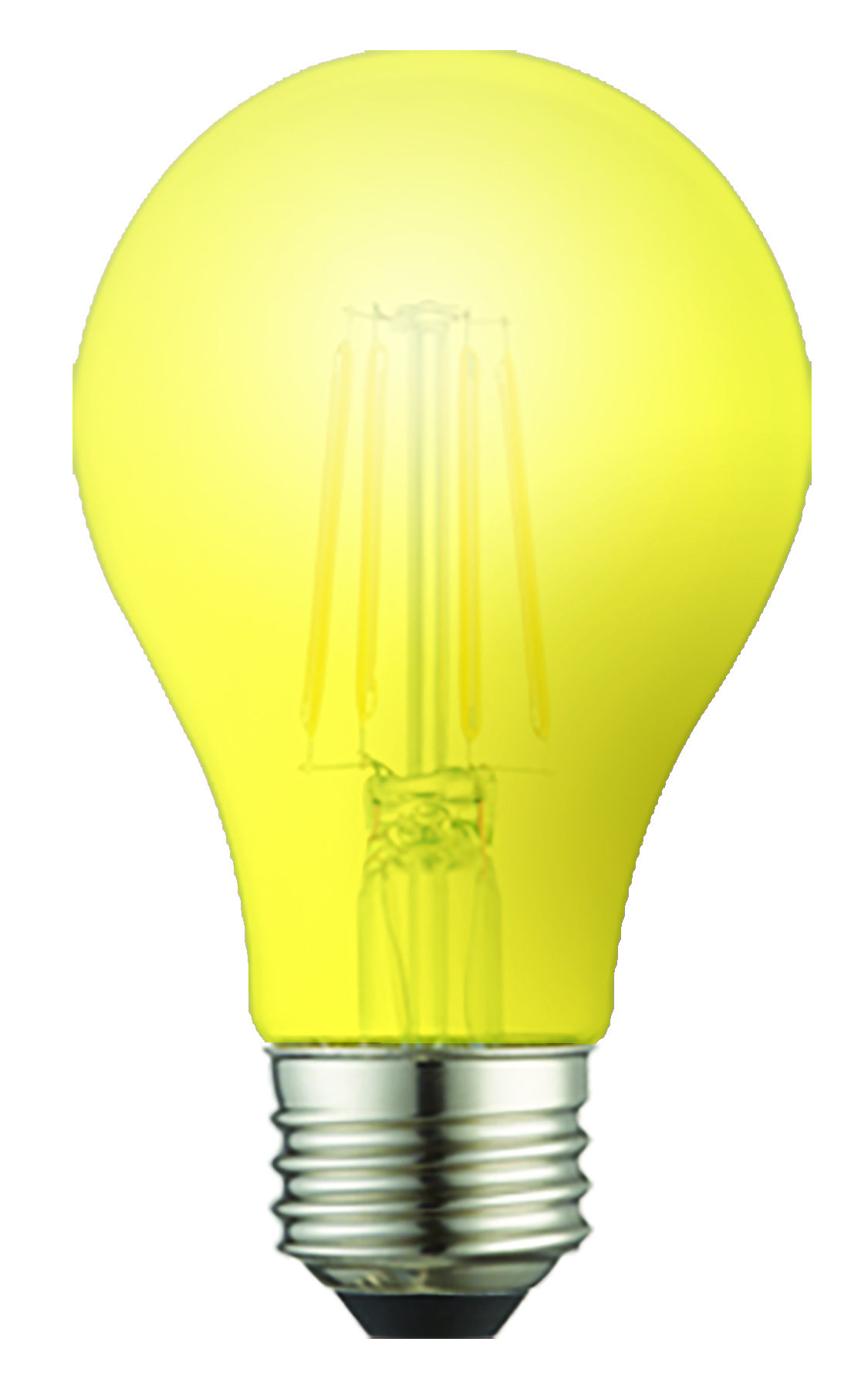 FIL A19 DIM 60W YELLOW CLEAR - Click Image to Close