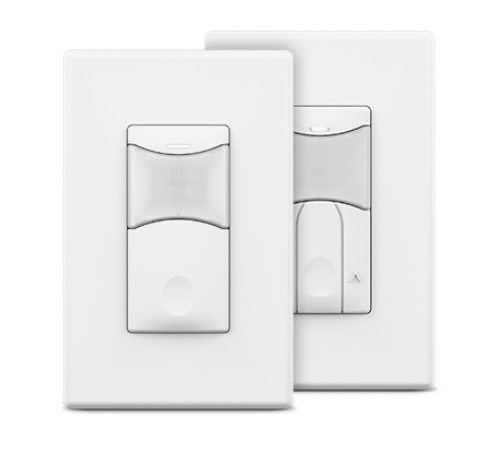 Wall Switch Sensor - PIR & Photocell - Partial Auto On - Line Voltage - 0-10V Dimming - Light Almond